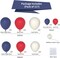 117PCS Navy Blue Red Balloon Garland Arch Kit with Sand White Balloons – Patriotic Birthday, Wedding, Baby Shower, Independence Day, Retirement & Party Decorations